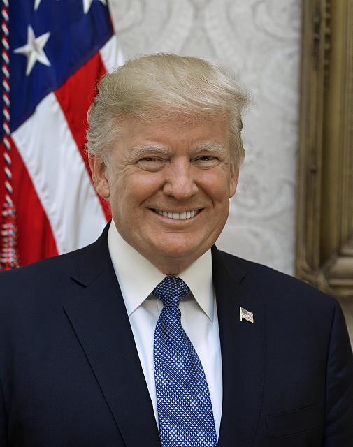 Официальный портрет президента Дональда Трампа
